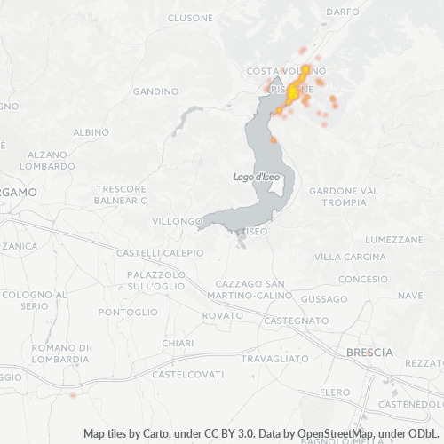 Mappa di calore per cap 25055