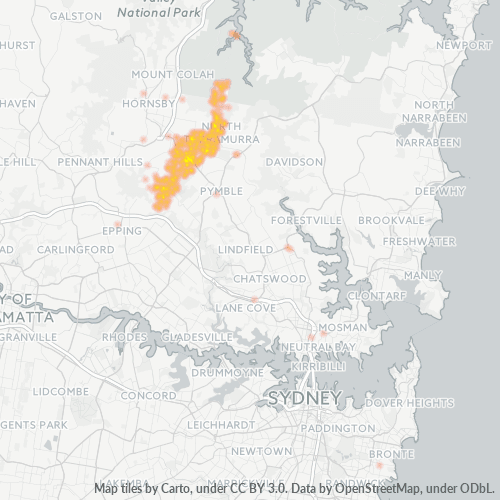 2074 Business Density Heatmap