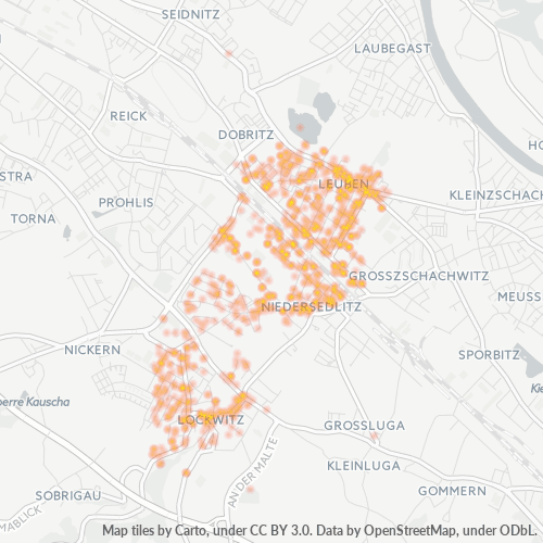 Heatmap für plz 01257