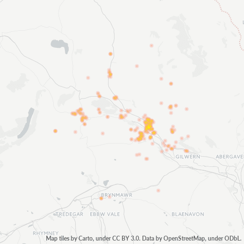 NP8 Business Density Heatmap