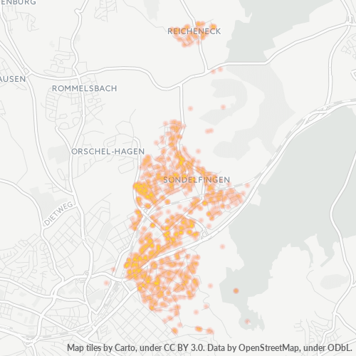 Heatmap für plz 72766