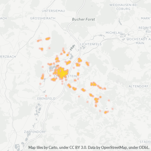 Heatmap für plz 96231