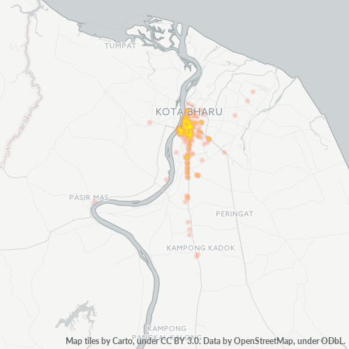 15050 Business Density Heatmap