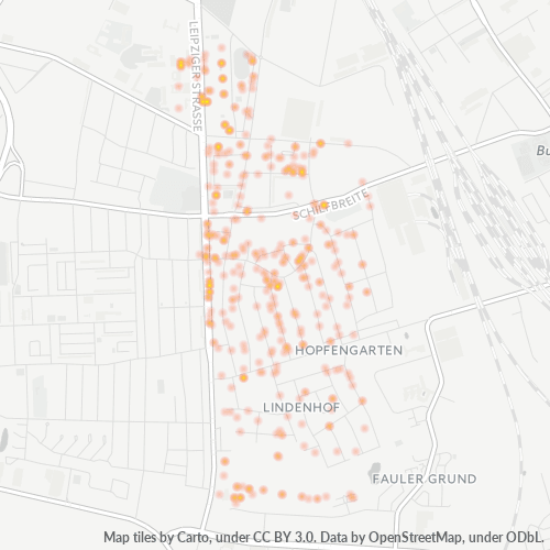 Heatmap für plz 39120
