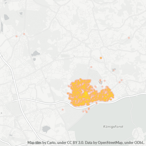 Heatmap für plz 51427