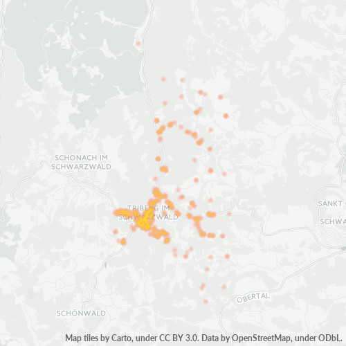 78098 Standortdichte-Heatmap