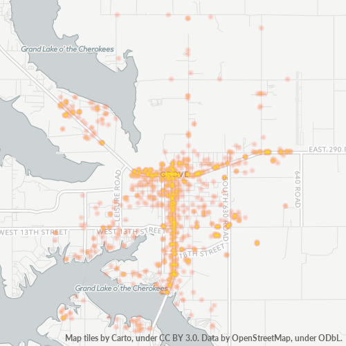 74344 Business Density Heatmap