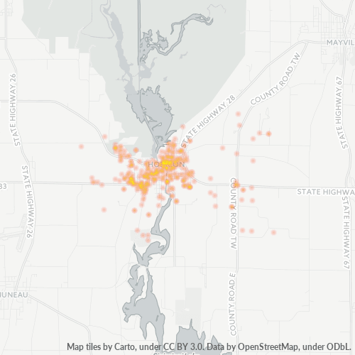 53032 Business Density Heatmap
