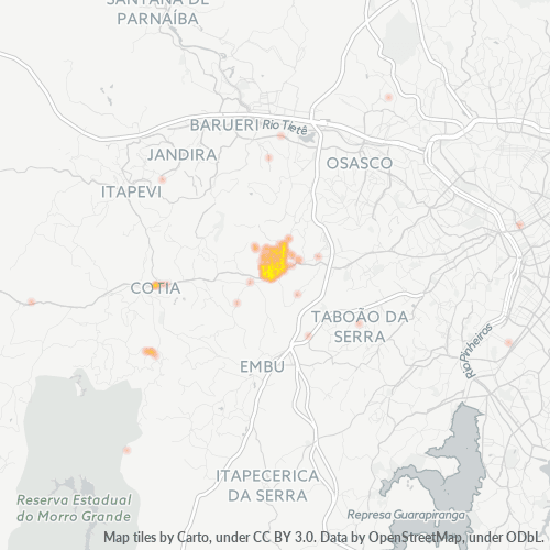 06708-000 Heatmap de Densidade da Empresa