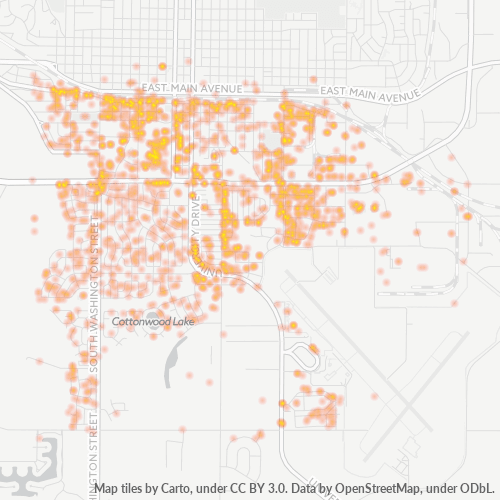 58504 Business Density Heatmap