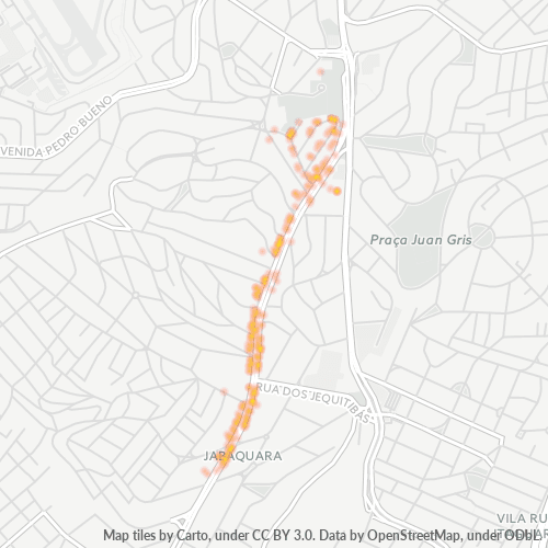 04345-000 Mapa de calor de densidad empresarial