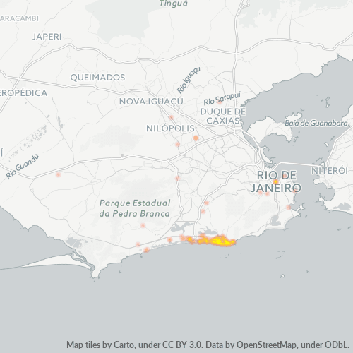 22620-000 Mapa de calor de densidad empresarial