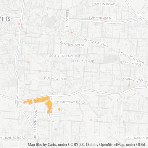 38132 Business Density Heatmap