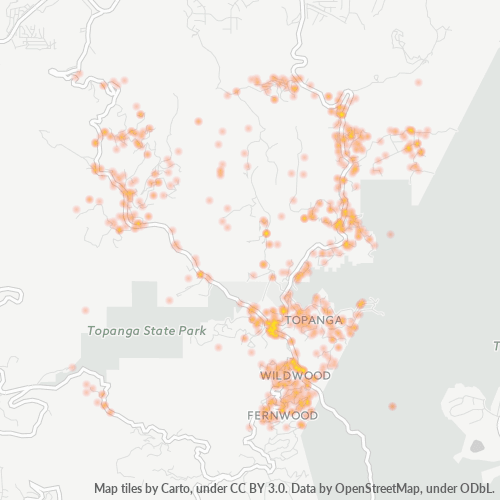 90290 Business Density Heatmap