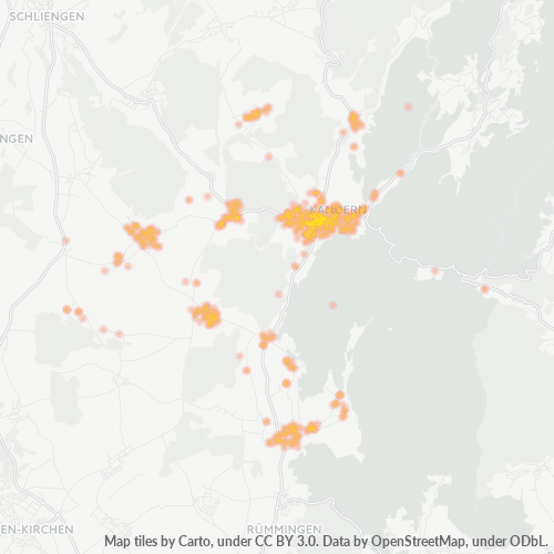 Heatmap für plz 79400