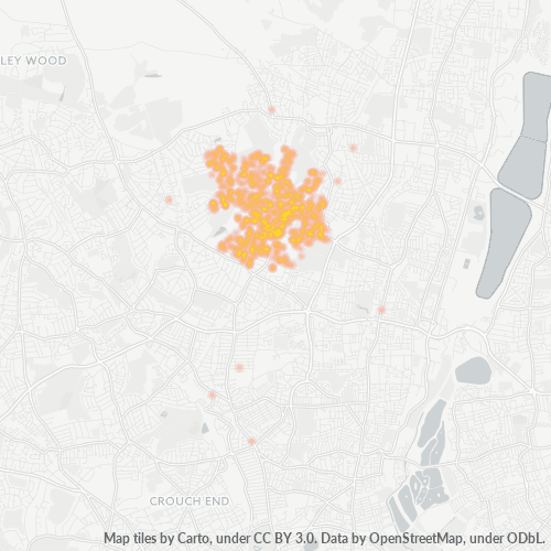 N21 Business Density Heatmap