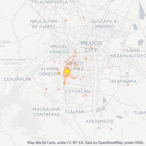 03920 Mapa de calor de densidad empresarial