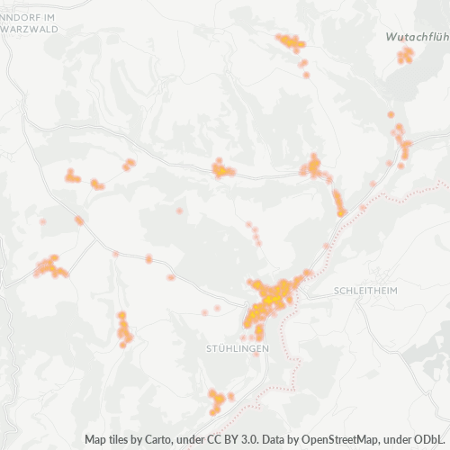 Heatmap für plz 79780