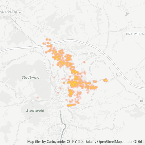 Heatmap für plz 07546