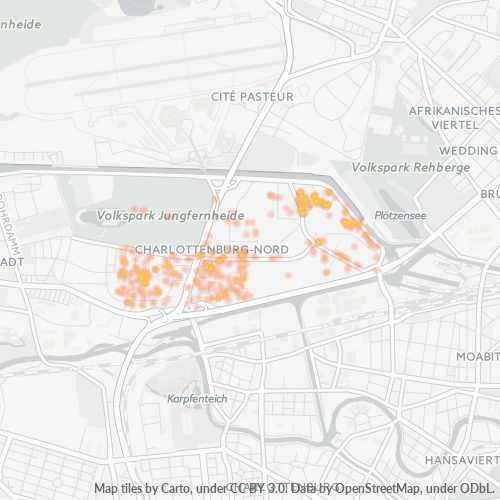 Heatmap für plz 13627