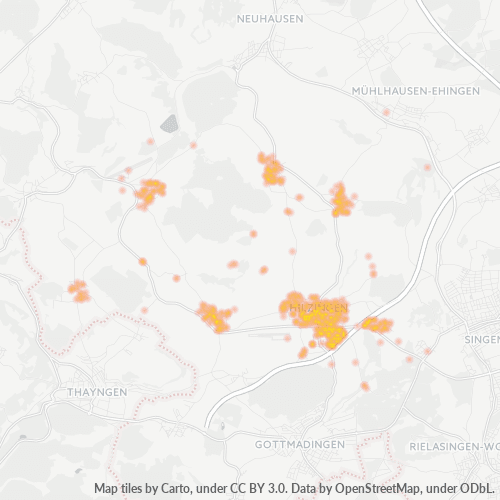 Heatmap für plz 78247