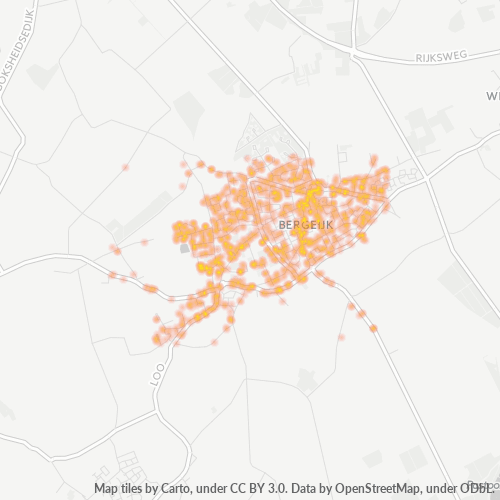 Heatmap voor postcode 5571