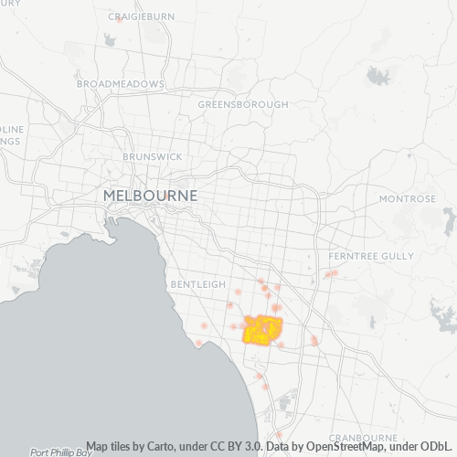 3172 Business Density Heatmap