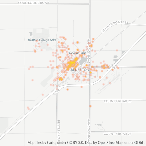 45817 Business Density Heatmap
