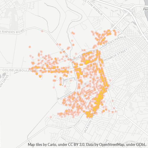 71303 Business Density Heatmap