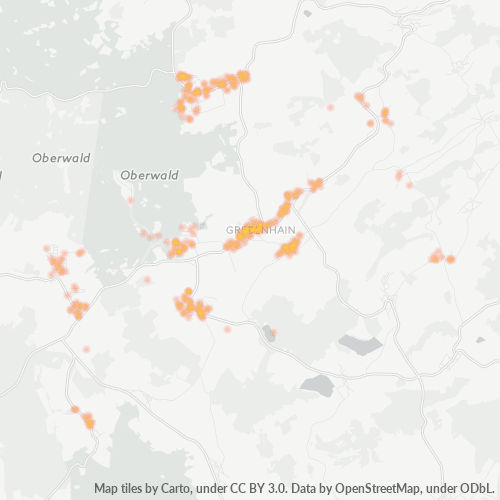 Heatmap für plz 36355