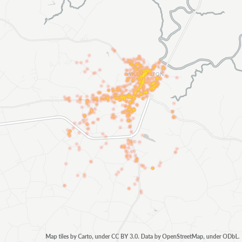 27892 Business Density Heatmap