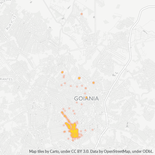 74230-000 Heatmap de Densidade da Empresa