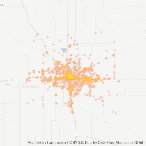 46041 Business Density Heatmap