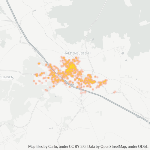 Heatmap für plz 39340