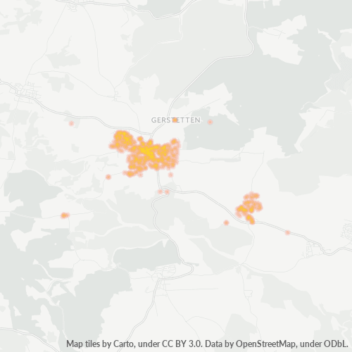 Heatmap für plz 89547
