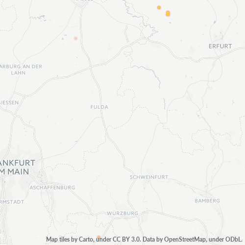 Heatmap für plz 69242