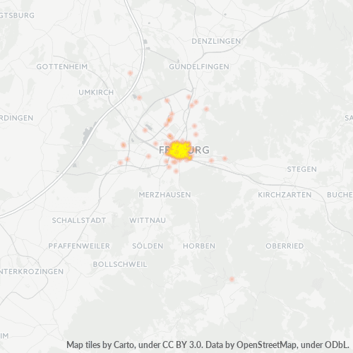 Heatmap für plz 79098