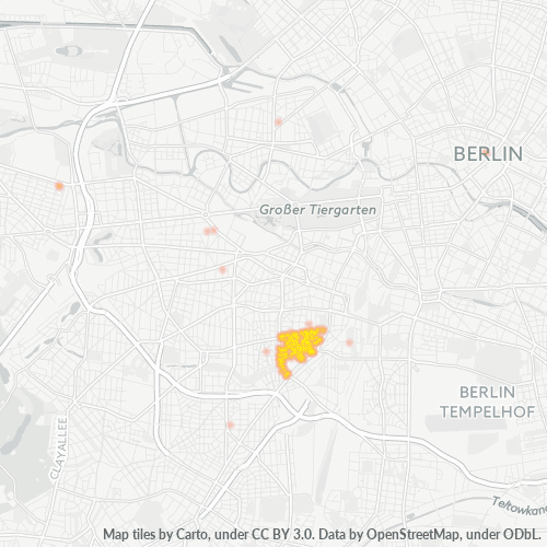 10823 Standortdichte-Heatmap