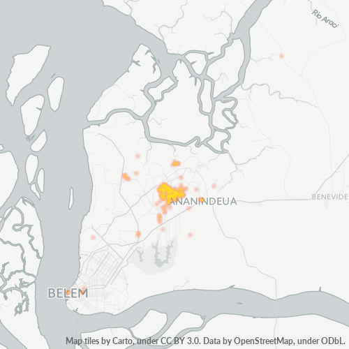 67133-000 Mapa de calor de densidad empresarial