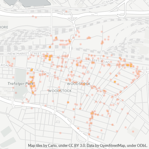 7915 Hittekaart vir Besigheidsdigtheid