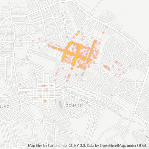 87033-000 Mapa de calor de densidad empresarial