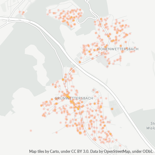 Heatmap für plz 76228
