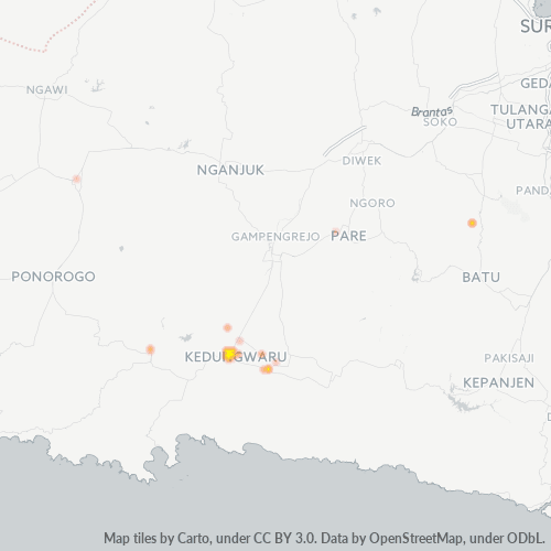 66212 Peta Panas Densitas Bisnis