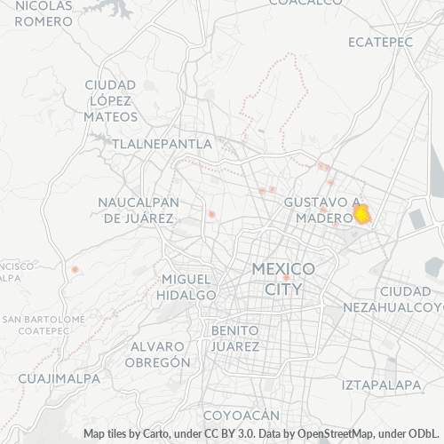 07500 Mapa de calor de densidad empresarial