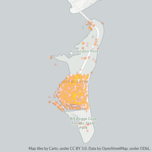33149 Business Density Heatmap