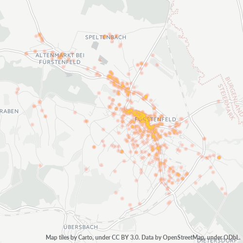 Heatmap für postleitzahl 8280