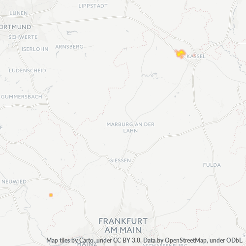 Heatmap für plz 34317