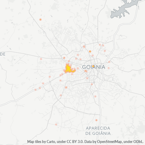 74423-000 Mapa de calor de densidad empresarial