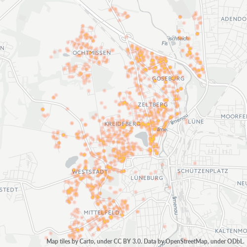 Heatmap für plz 21339