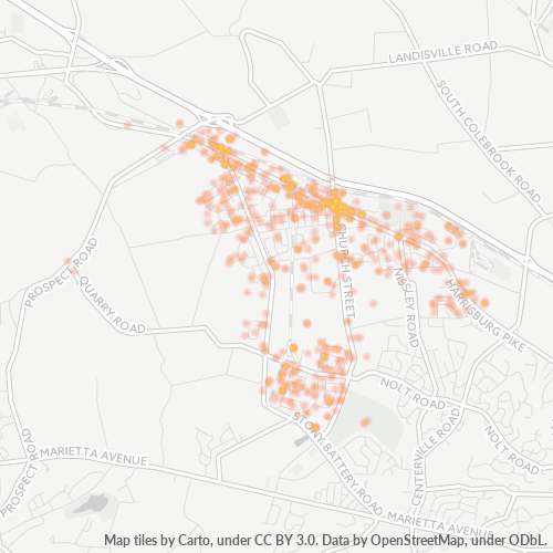 17538 Business Density Heatmap